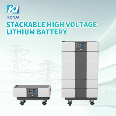 Un buen precio. KonJa Power 48V 96V 144V 192V 240V 288V 100Ah Home LifePO4 Batería solar acumulable con control de pantalla en línea