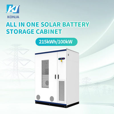 Un buen precio. El gabinete de almacenamiento de energía de KonJa Top Brand 215kWh Sistema de almacenamiento de energía al aire libre de 100kw en línea