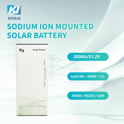 Un buen precio. KonJa Home Batería recargable de iones de sodio 51.2V 37Ah 5.7kWh Batería solar de pared con 5 años de garantía en línea