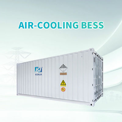 Un buen precio. Sistema de refrigeración por aire KonJa 20FT 768Vdc 1MWh Batería de ciclo profundo Sistema de almacenamiento de energía Batería de contenedor de 400Vac en línea